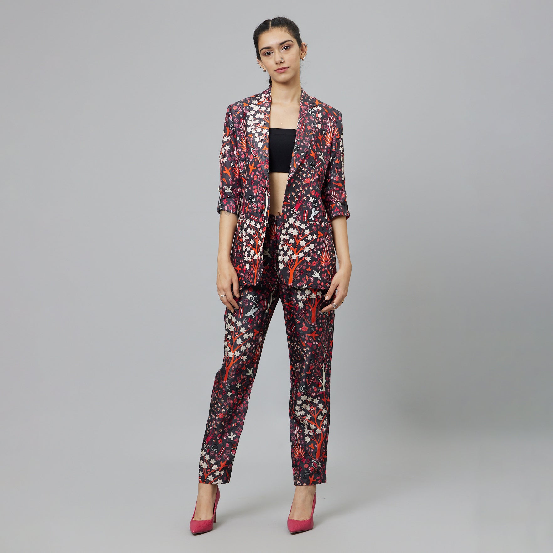 CONCRETE JUNGLE PRINT PANT SUIT