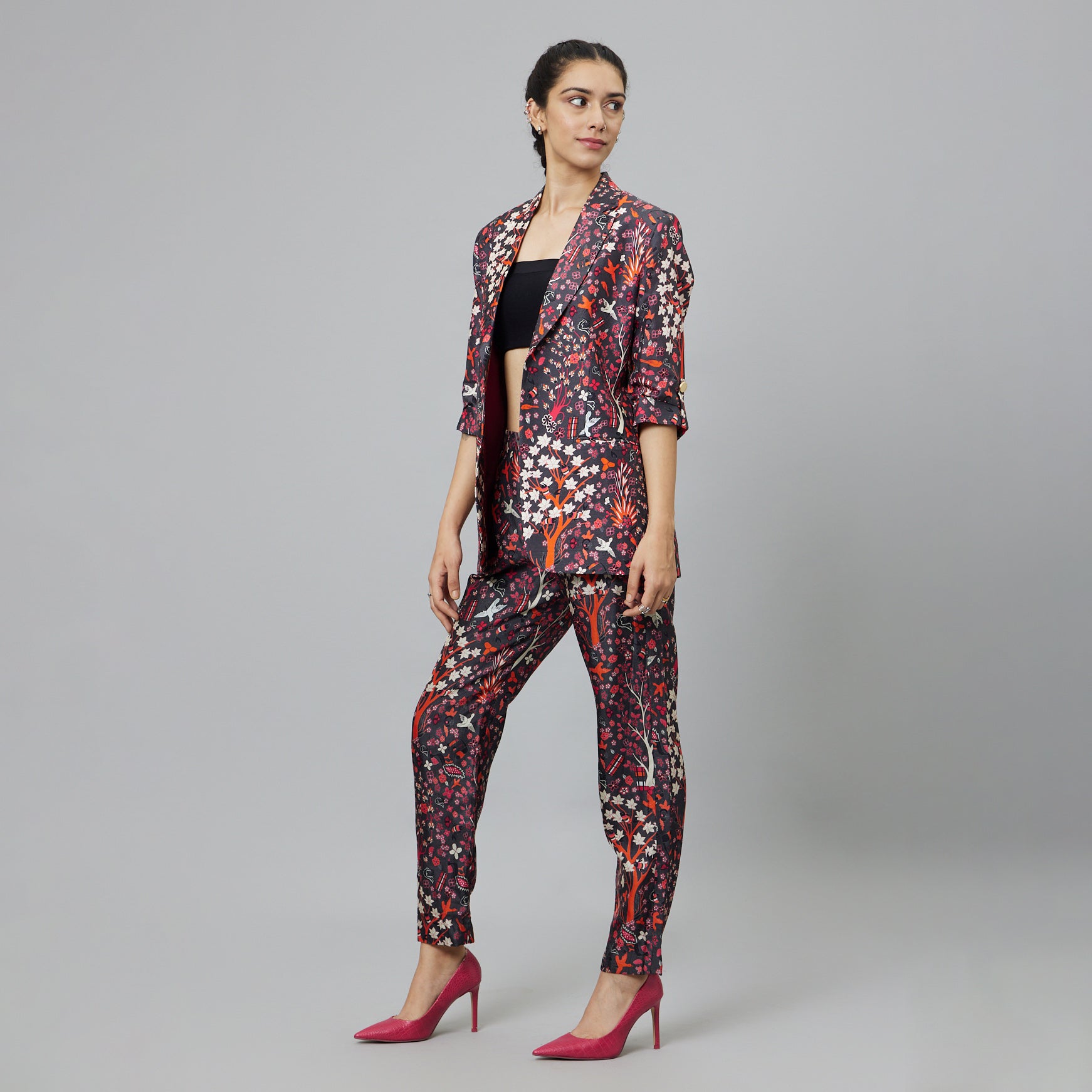 CONCRETE JUNGLE PRINT PANT SUIT