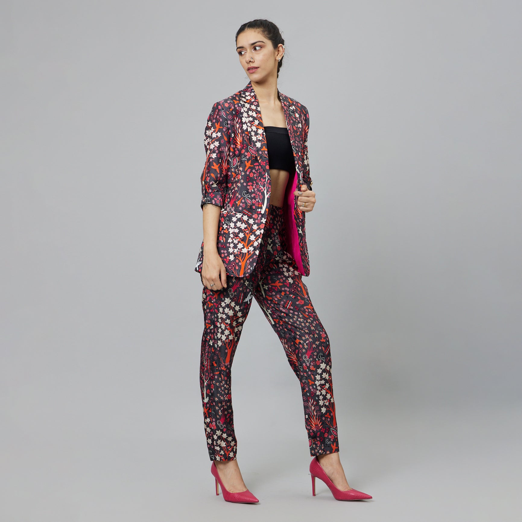 CONCRETE JUNGLE PRINT PANT SUIT