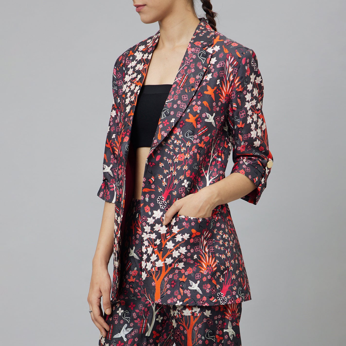 CONCRETE JUNGLE PRINT PANT SUIT