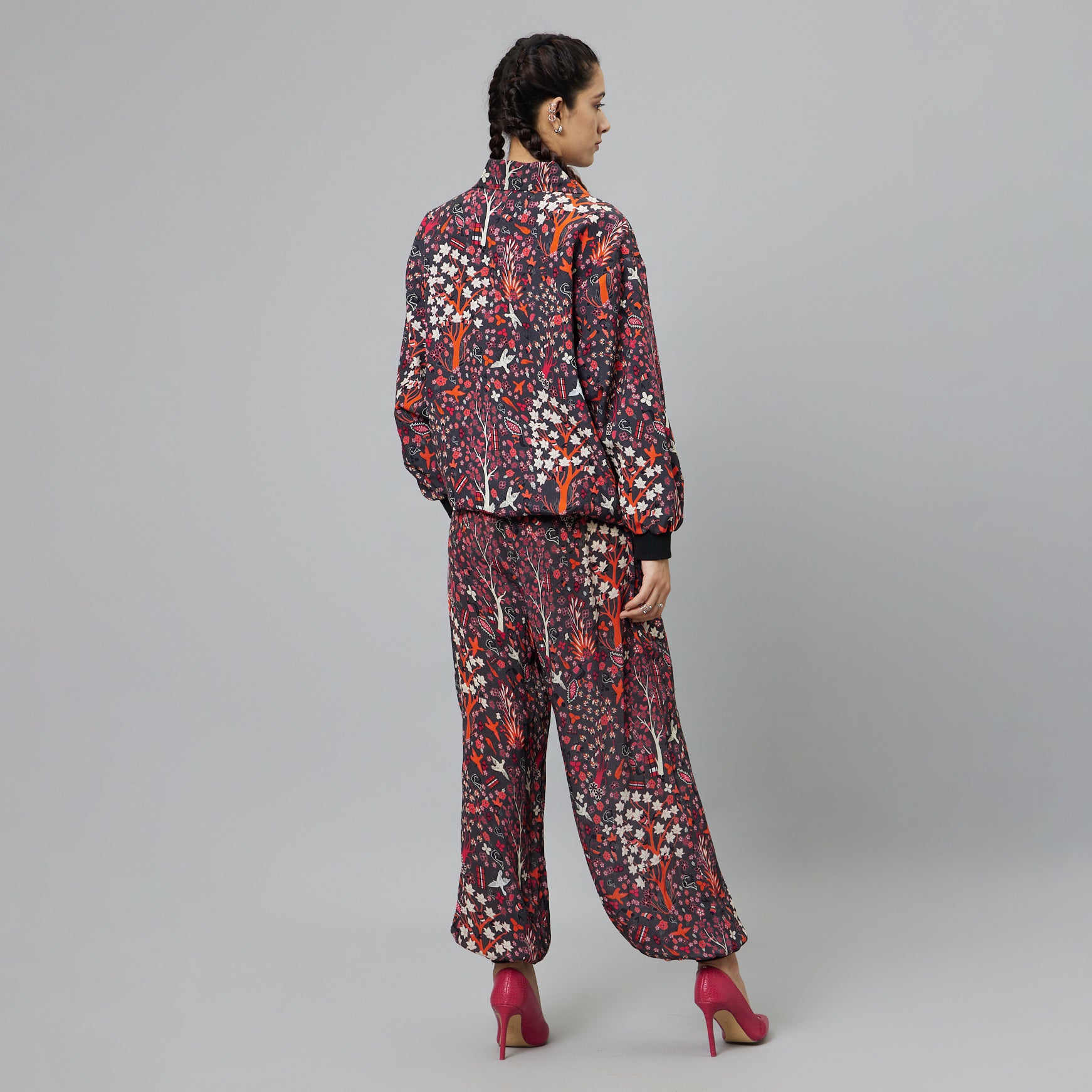 CONCRETE JUNGLE PRINT BOMBER JACKET