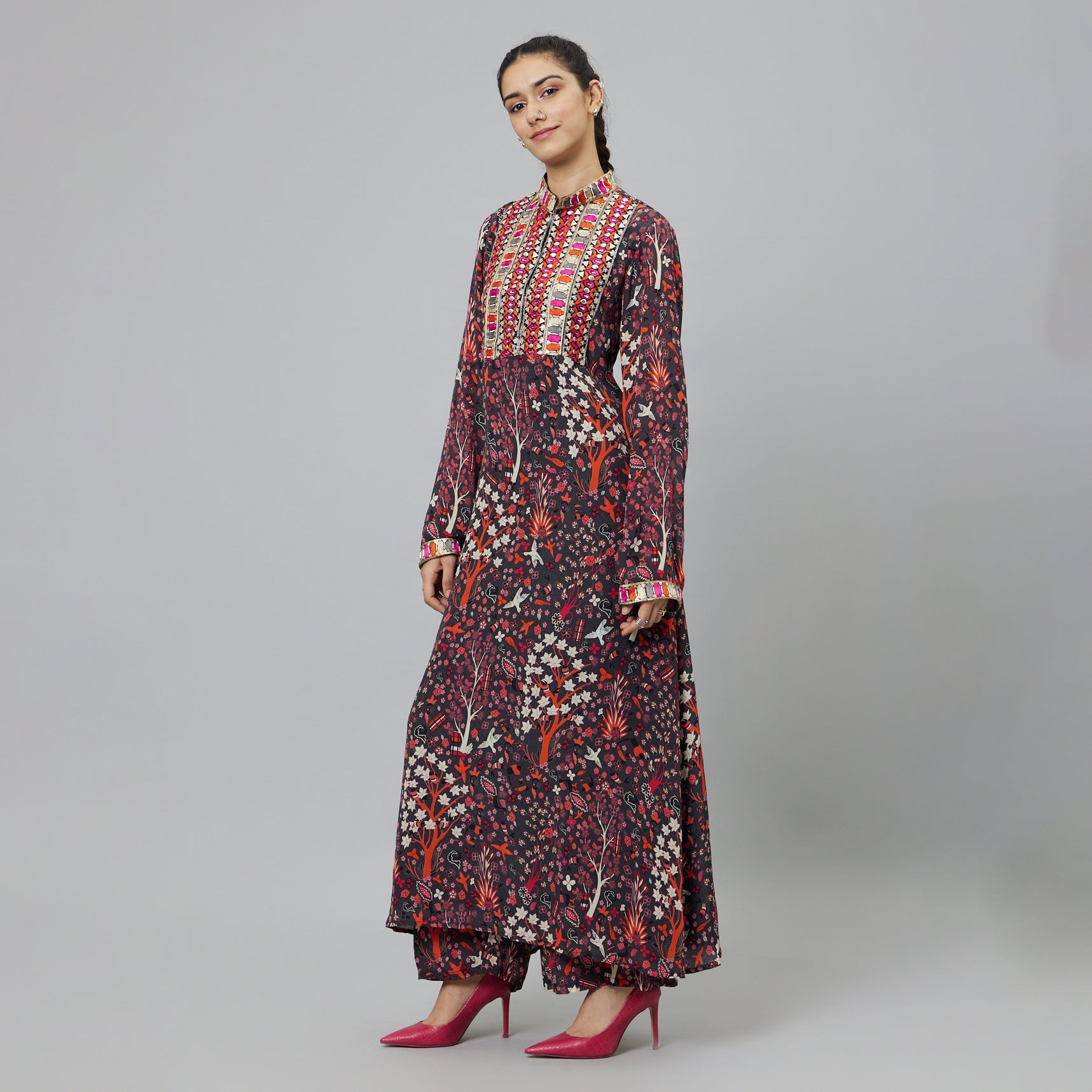 SHAHAR: CONCRETE JUNGLE PRINT KURTA SET