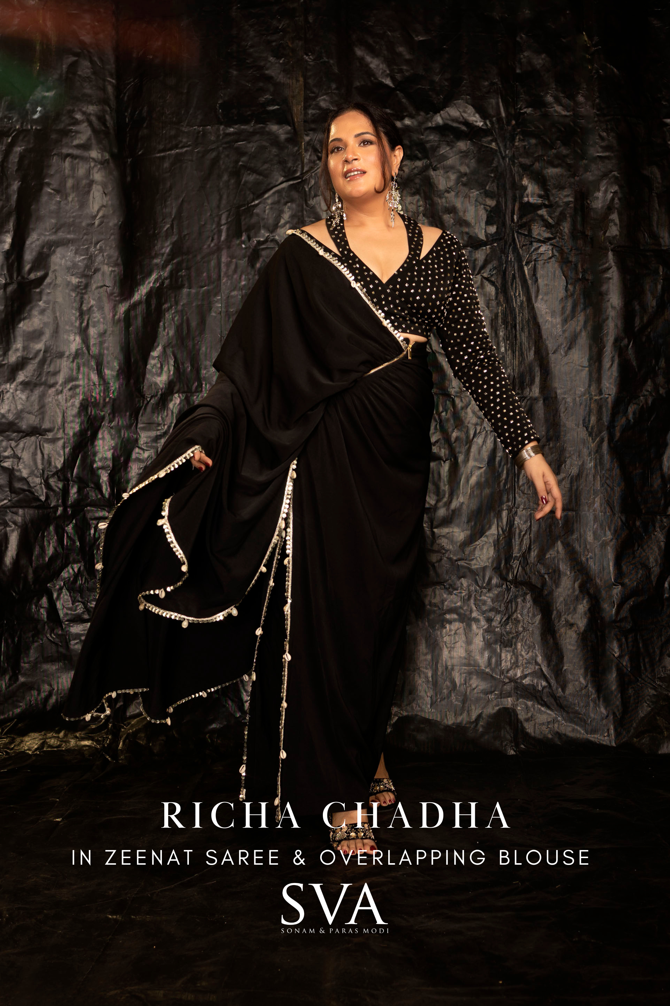 Richa Chadha In Zeenat Saree Set