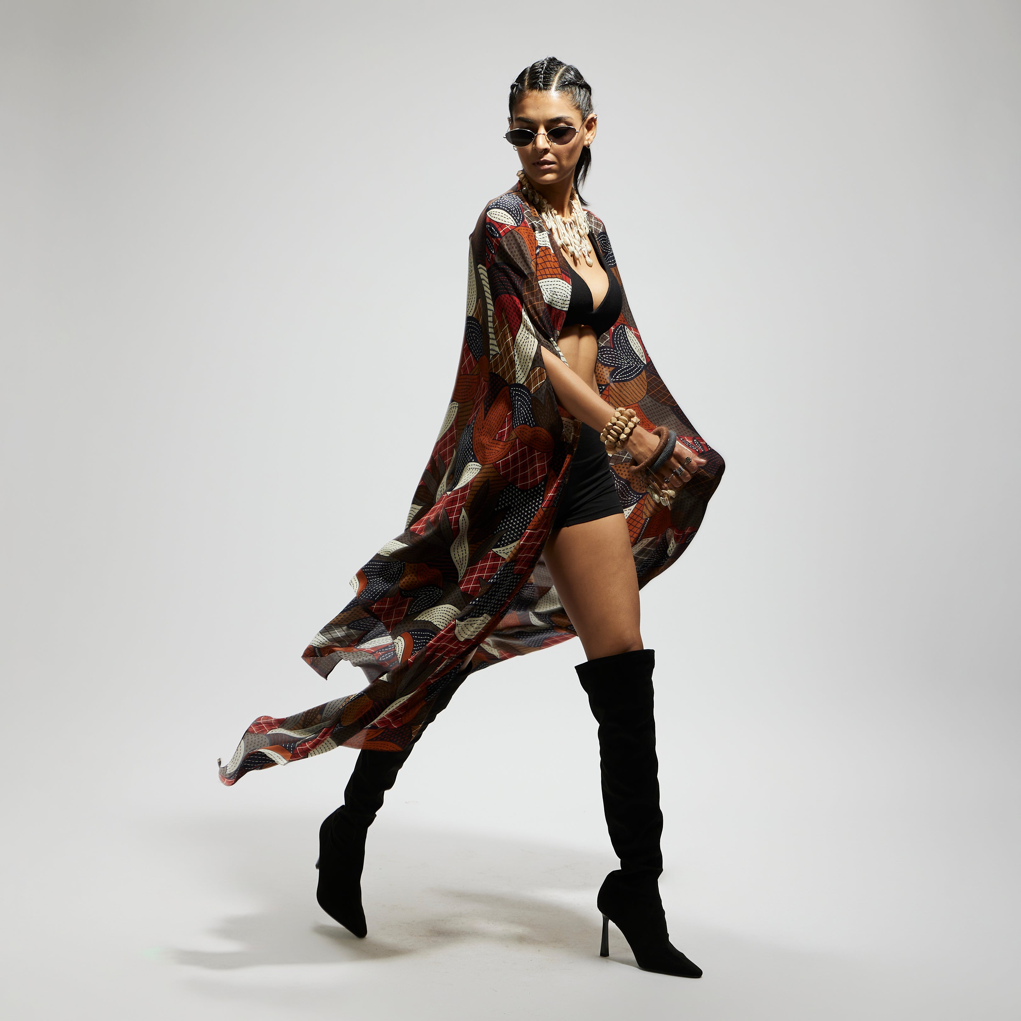 SAMSARA: ABSTRACT PRINT CAPE ONLY