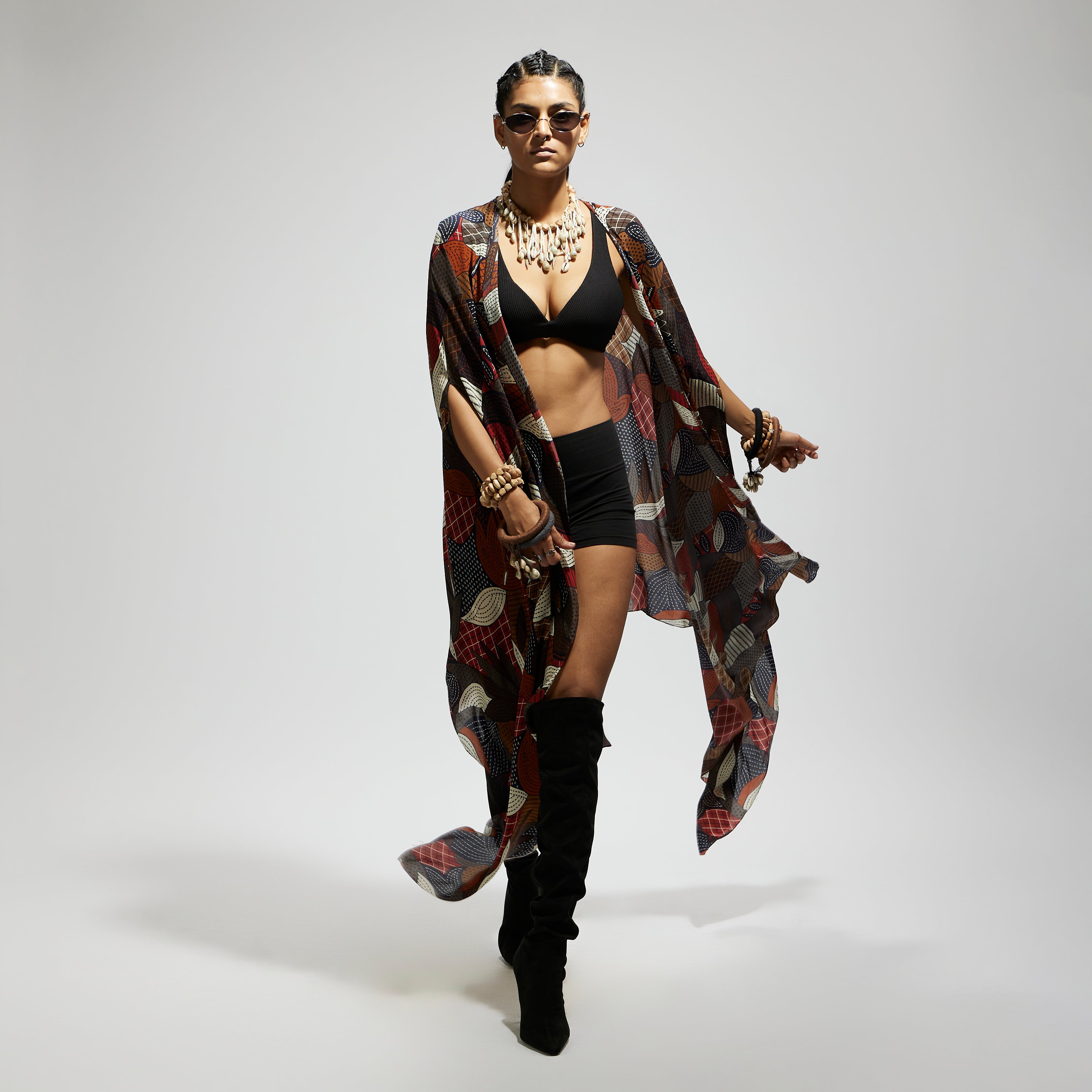 SAMSARA: ABSTRACT PRINT CAPE ONLY