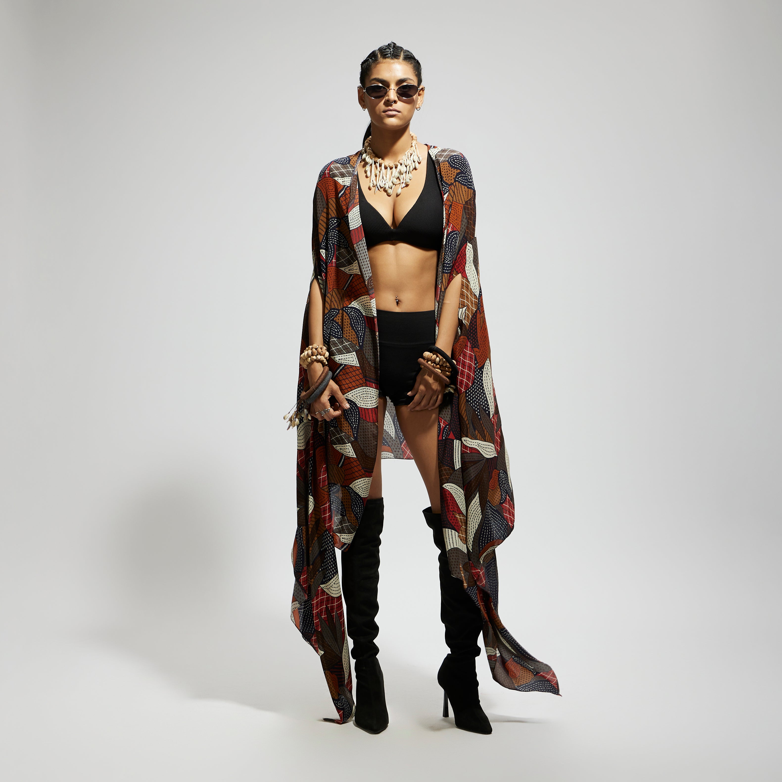 ABSTRACT PRINT CAPE ONLY