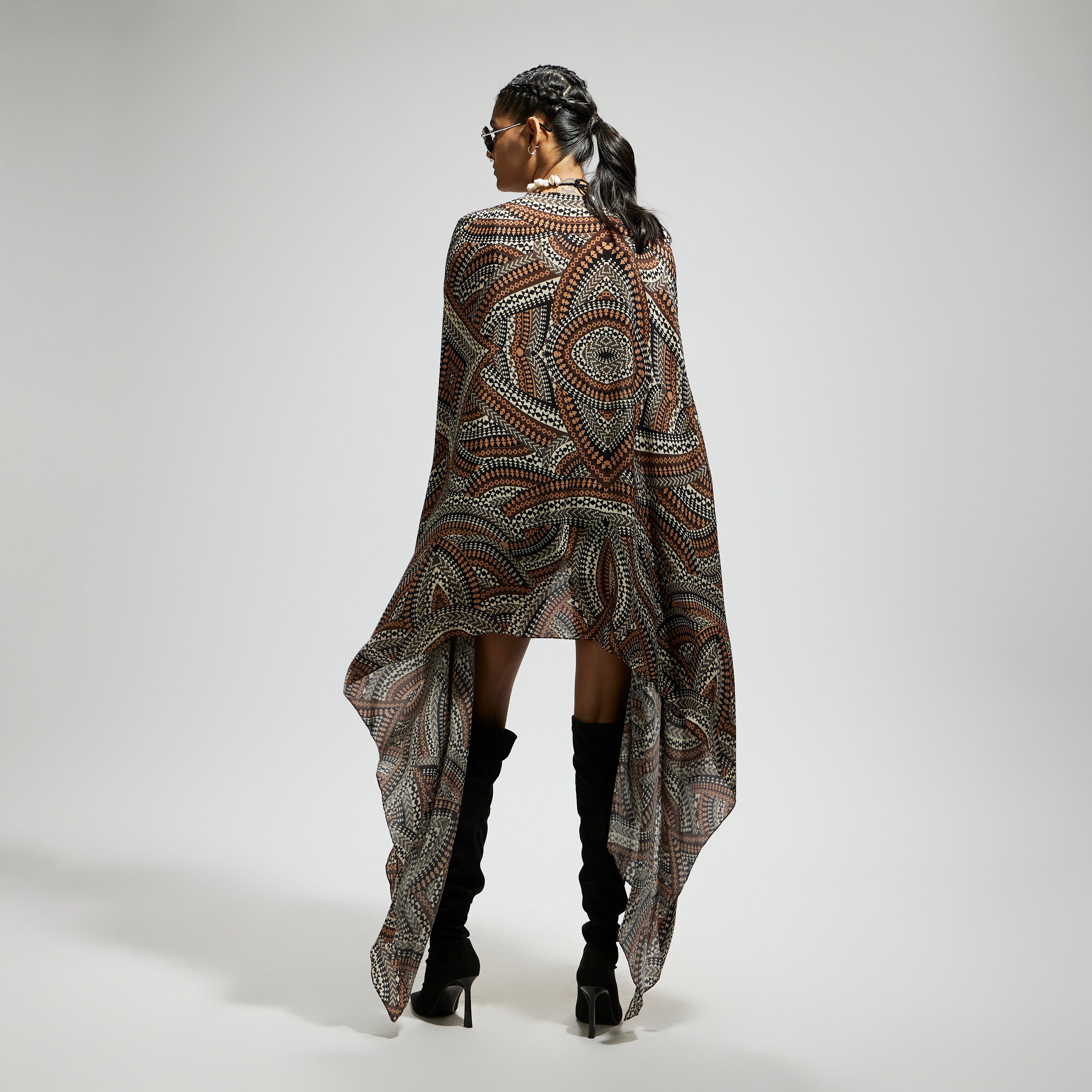 ZENTANGLE PRINT CAPE ONLY