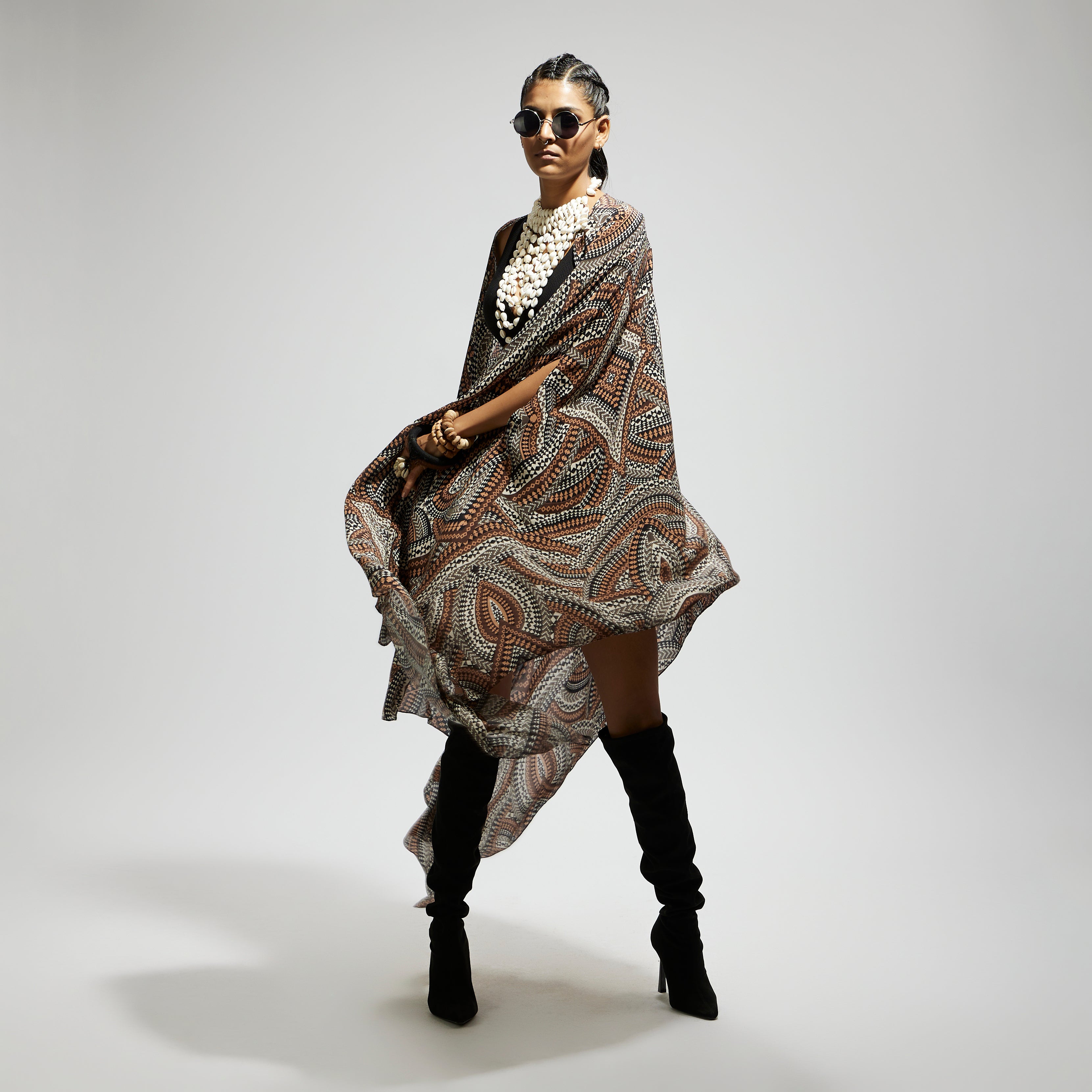 ZENTANGLE PRINT CAPE ONLY