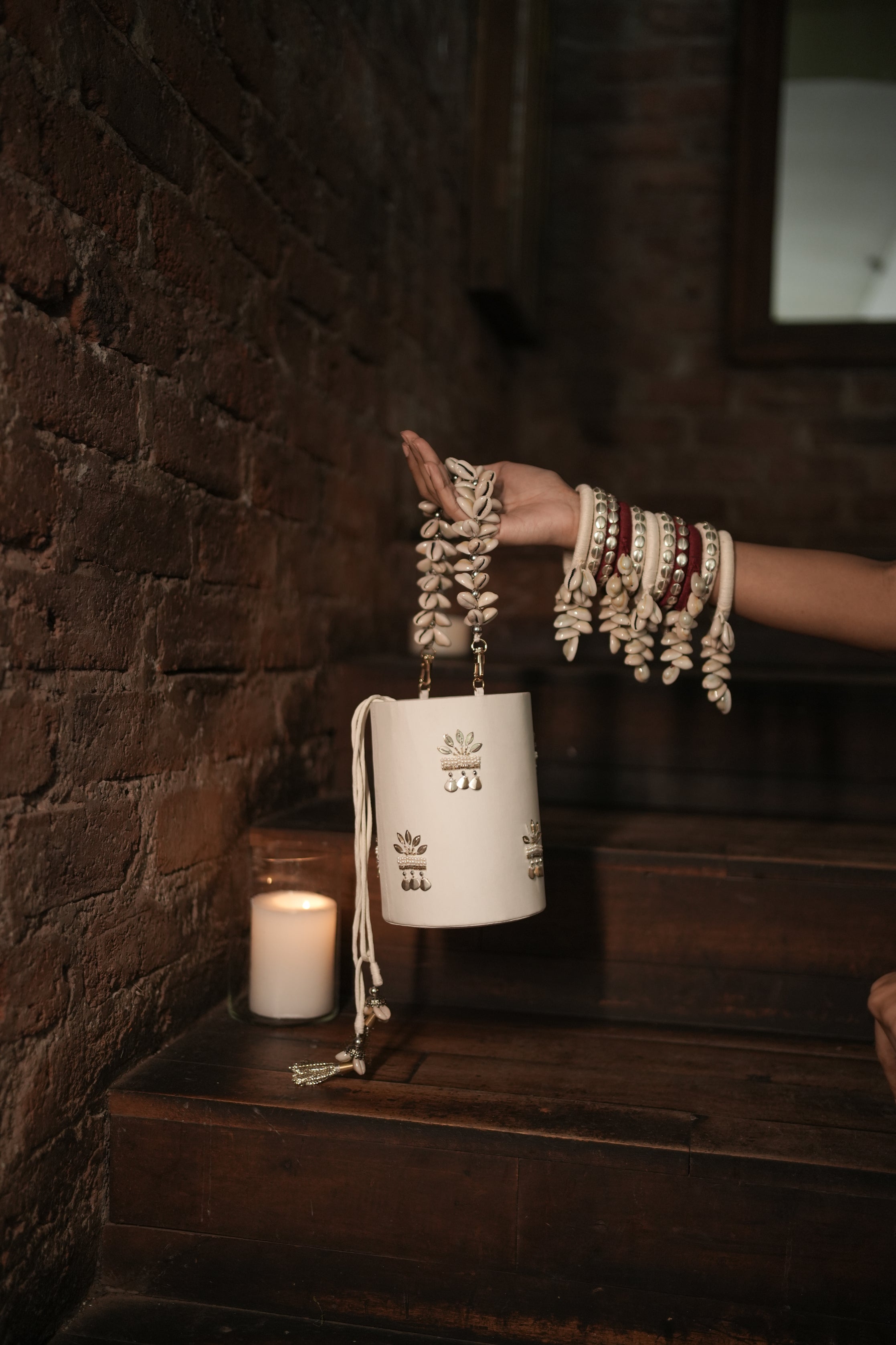 Ivory Bucket Bag