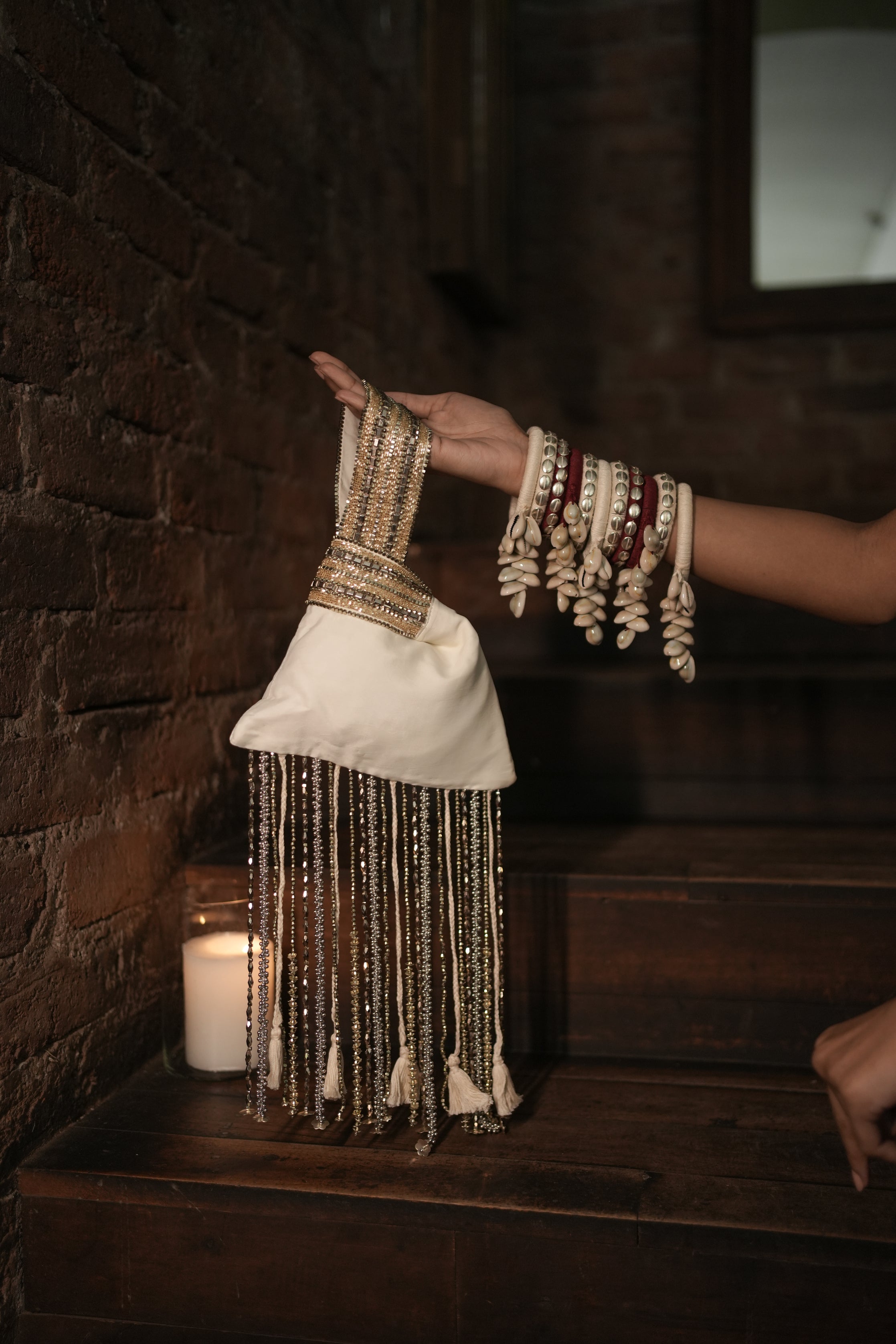 Ivory Potli Bag