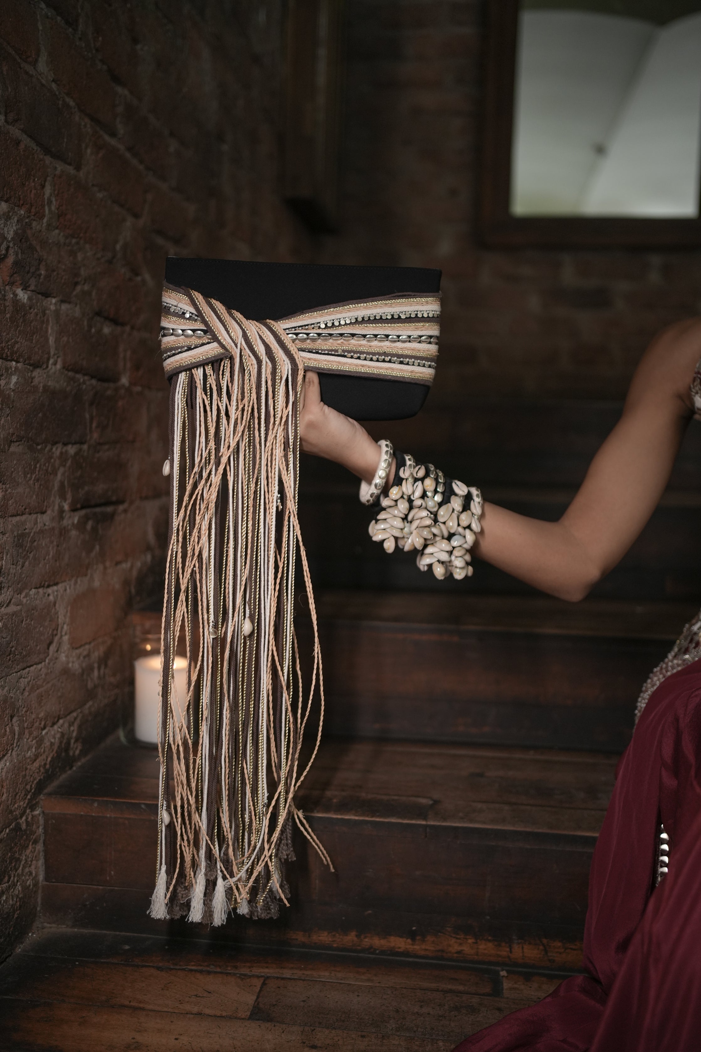 Black Handcrafted Clutch