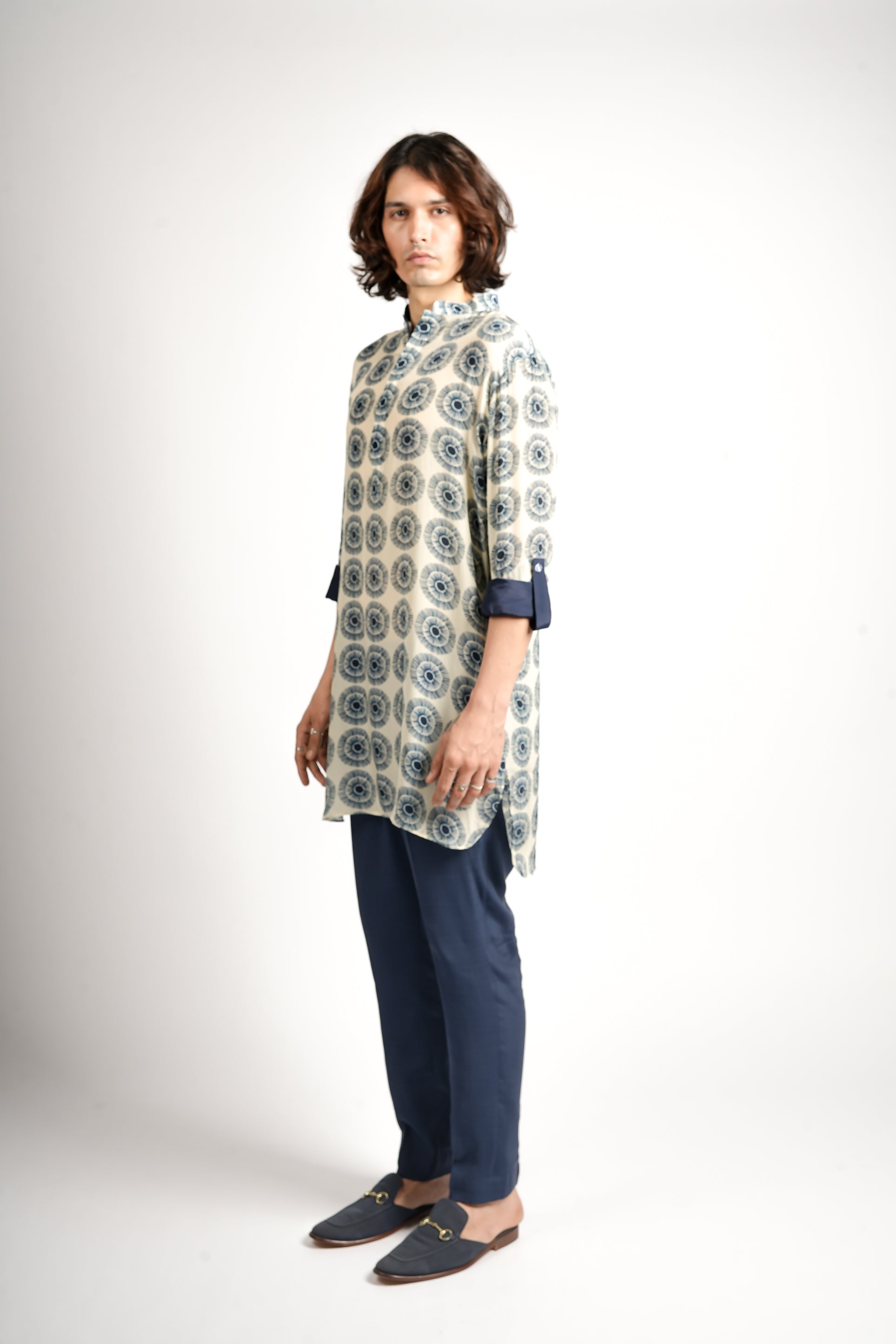 AARIZ ROLLED UP KURTA