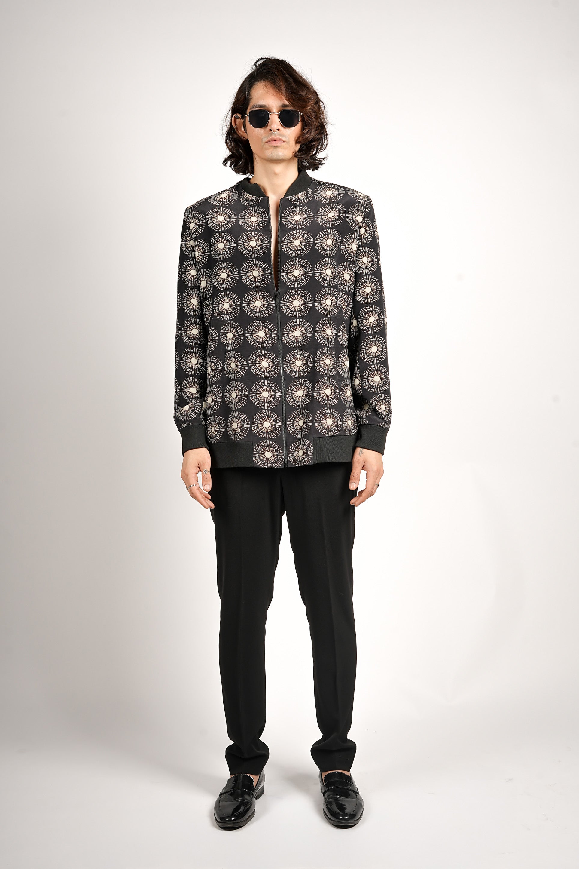 AYAN MIDNIGHT BOMBER JACKET