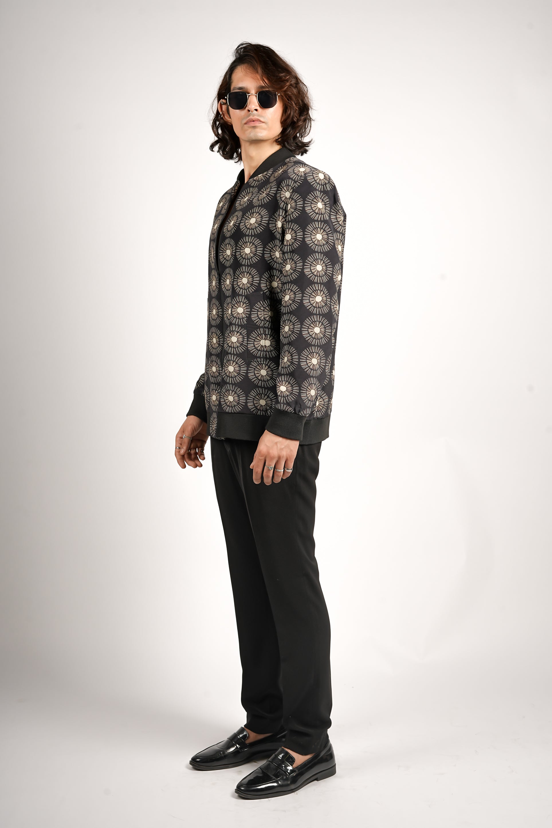 AYAN MIDNIGHT BOMBER JACKET