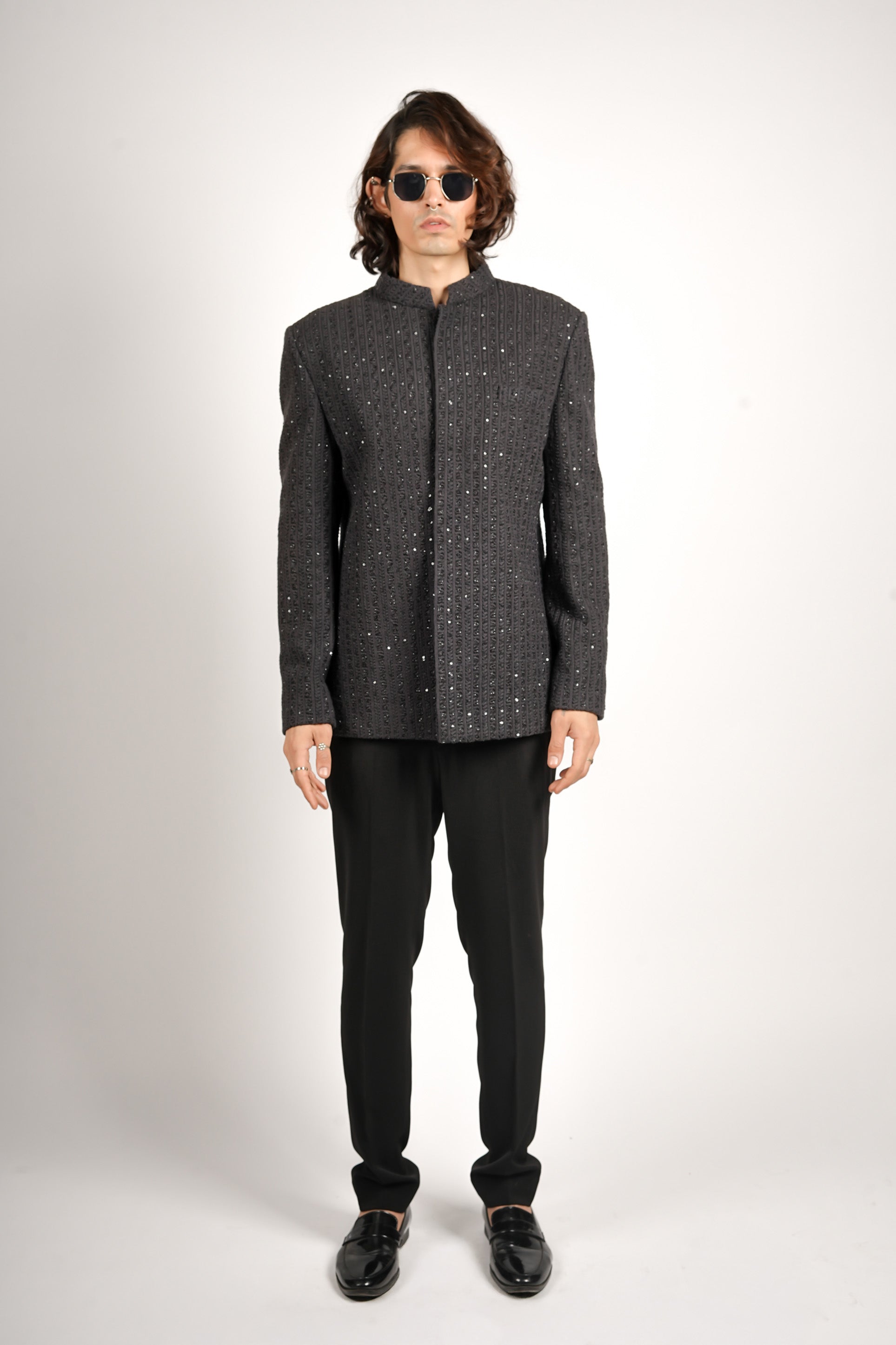 ZARAK EMBELLISHED BANDHGALA SET