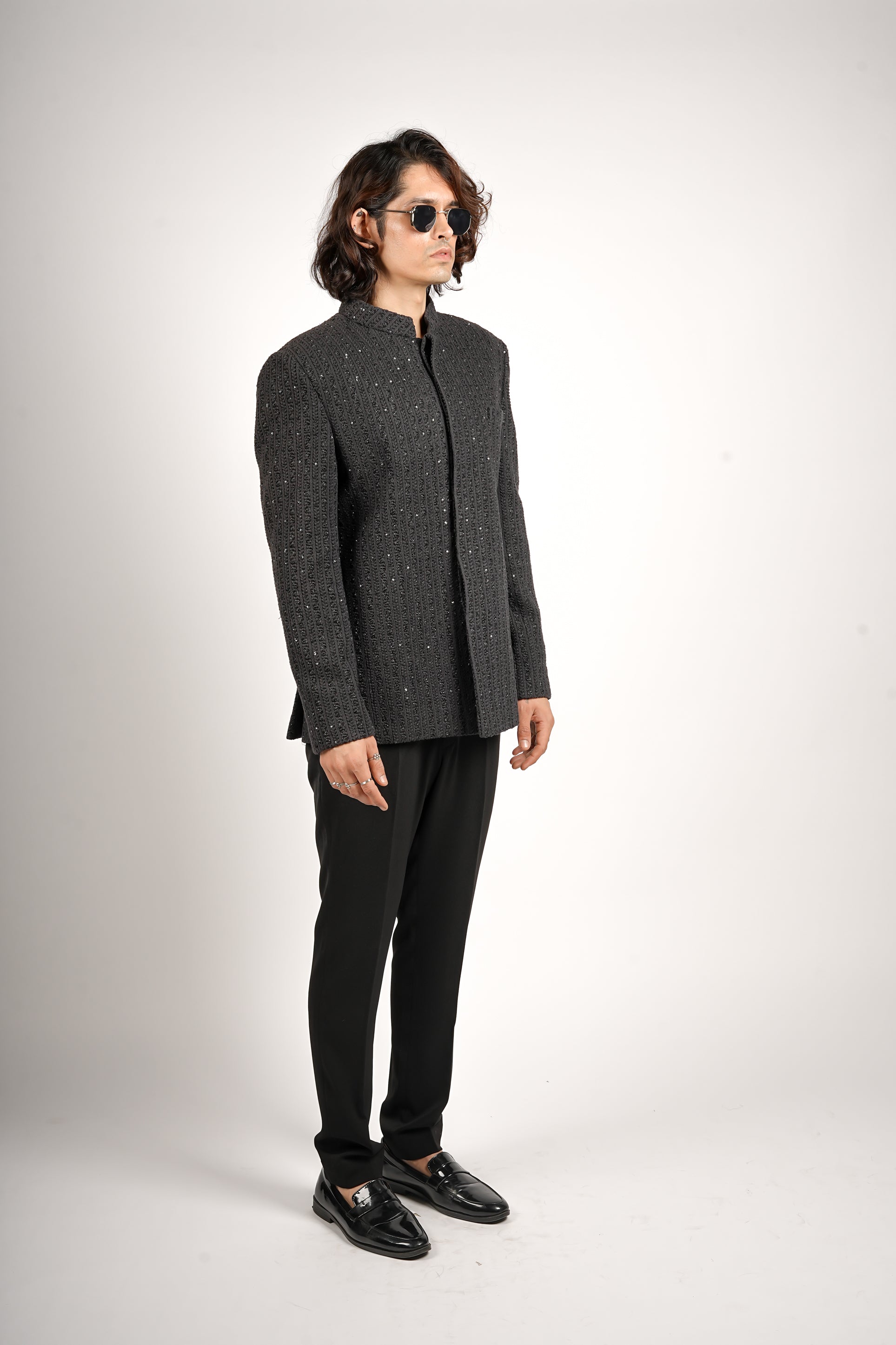 ZARAK EMBELLISHED BANDHGALA SET