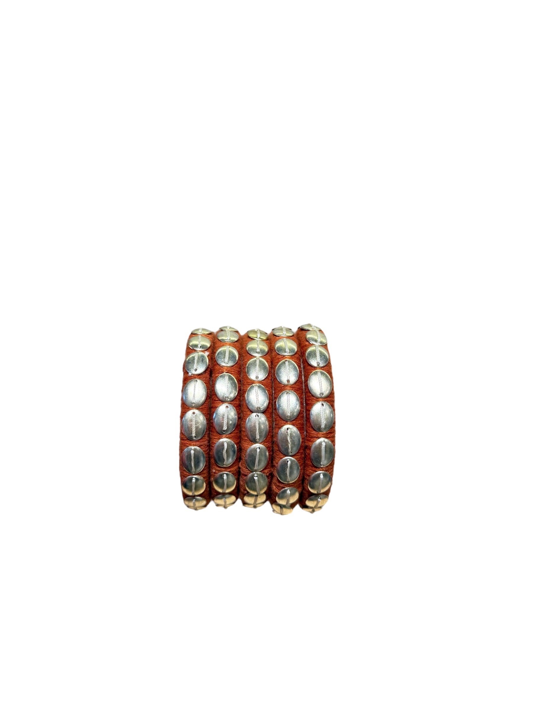 Rust Orange Bangle Set